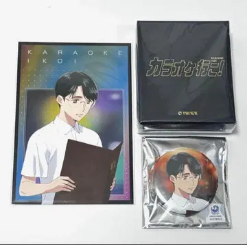 가라오케 가자! 오카 사토미 네임 뱅글 캔뱃지 엽서