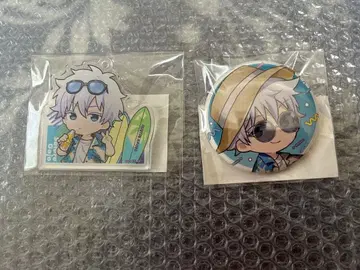 주술회전 마루쿠지 Aloha vibes 아크릴 키링 캔뱃지 고죠