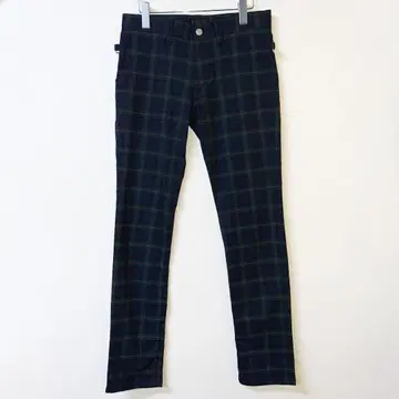 666 블랙워치 체크 punk 팬츠