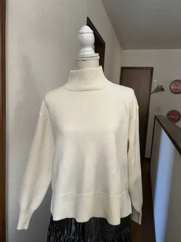 크로셰 화이트 니트 새상품 택 포함