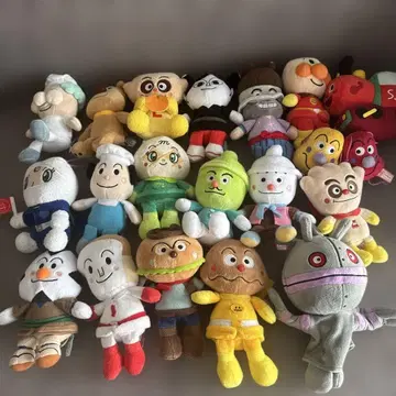 호빵맨 봉제 인형 세트 19개