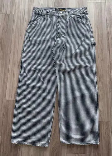 스트라이프 페인터 팬츠 FAT 일본제 초와이드