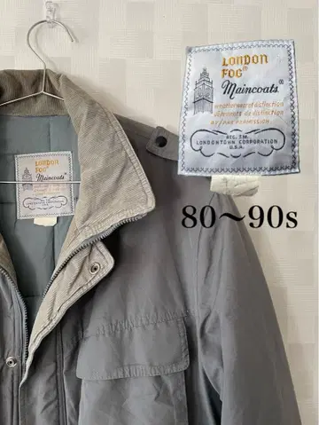 LONDON FOG 80s~90s 신살레이트 충전솜 코트 필드 구제 의류