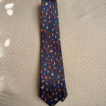 GINZA TAYA 올빼미 패턴 넥타이
