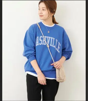 새상품급 [ JOURNAL STANDARD ] 페이드 로고 맨투맨