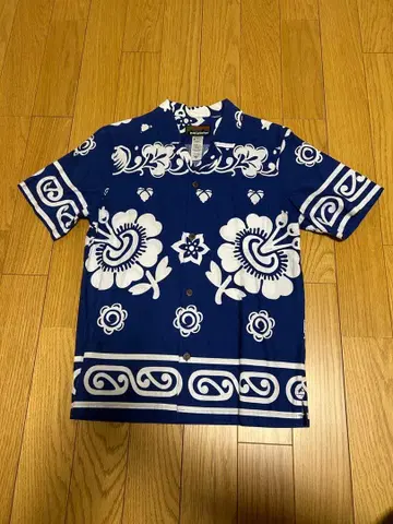 파타고니아 파타로하 아로하 셔츠 오픈 카라 XS 블루