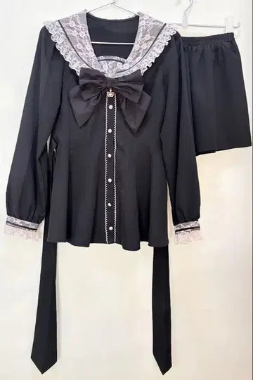 시크릿 허니 레이스 세일러 셋업