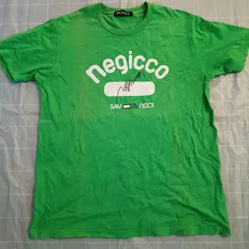 Negicco x BEAMS T x BUBKA 티셔츠 XL 그린 네기콧토
