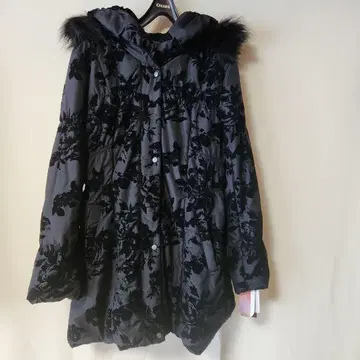 탈부착 퍼 아우터 L 사이즈 블랙