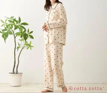 엘르 여성용 파자마 (폴카 도트) S