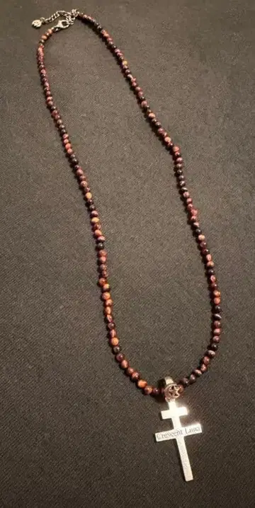 Crescent Luna 그래티튜드 크로스 목걸이