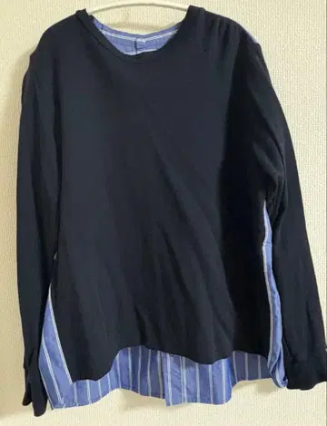 zucca 주카 셔츠 도킹 티셔츠 네이비