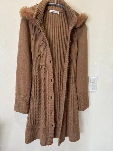 GALLERY VISCONTI 후드 부착 롱 가디건