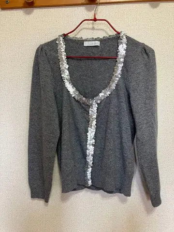 LALTRAMODA 라모다 스팽글 가디건 그레이 M