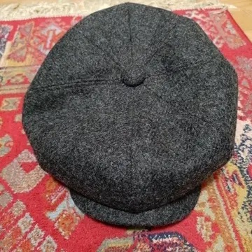 HATBLOCK 울 헌팅 캡 다크 그레이