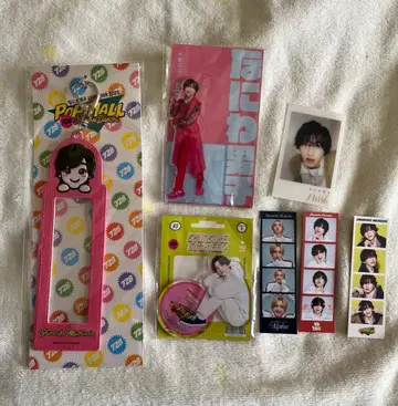 나니와단시 미치에다 슌스케 포토 카드 홀더 아크릴 스탠드 포토 카드 세트