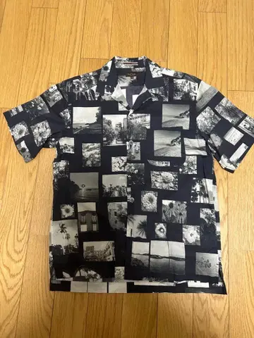 폴스미스 오픈 카라 셔츠 블랙 M