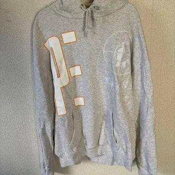 XLARGE 후드 부착 후드티 그레이