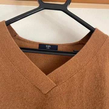 SHIPS 브라운 V넥 니트 긴팔