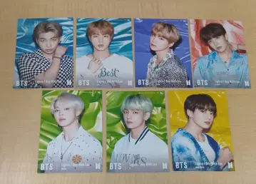 BTS Lights/BoyWithLuv 브로마이드 7장 묶음 판매