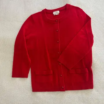 케이트 스페이드 빨간색 가디건 S
