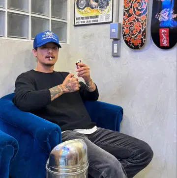 더 에이치 더블유 도그 앤드 코 메쉬 캡 블루