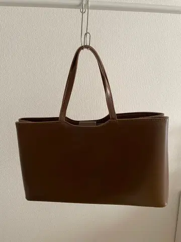브라운 토트백