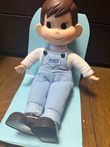 POKO 인형 스카이블루 오버롤