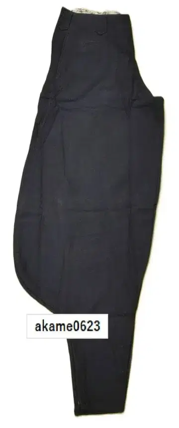 블랙 자루 초초롱 팔분 일본제 허리 85cm 팔분 바지 작업 바지  의류