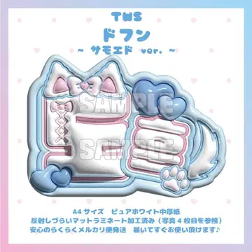 통통 네임보드 TWS 도훈 투어스 트와이스 사모예드 매트 가공