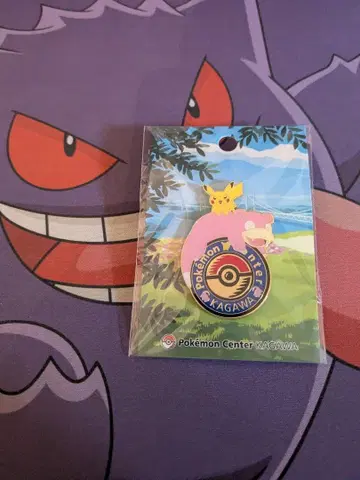 [ 새상품 ] 포켓몬 센터 카가와 야돈 피카츄 로고 핀즈 카가와 한정판