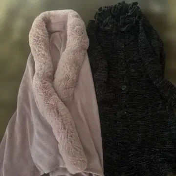 여성용 롱 가디건과 케이프 코트 2점