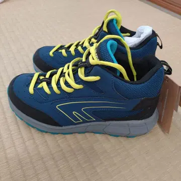 HI-TEC 트레킹 슈즈 파랑/블랙/노랑 사이즈 21.5