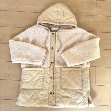 LUPILIEN 퀼팅 보아 자켓 베이지