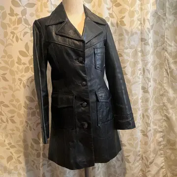 여성용 천연 가죽 하프 코트