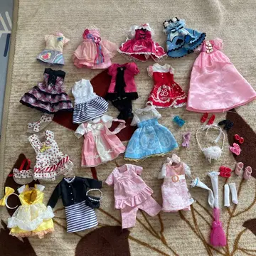 리카짱 옷 갈아입기 의류 세트 16벌 가방 신발 등