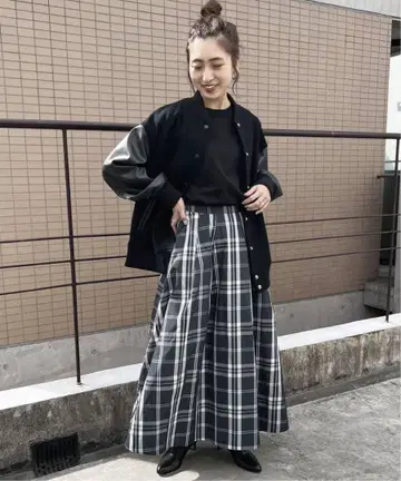 Spick and Span 헤비 타프타 턱 볼륨 스커트