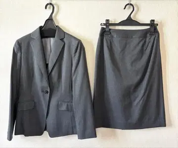 NEWYORKER 뉴요커 그레이 수트 7호 싱글 타이트 무릎 기장