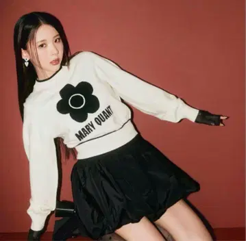 마리콴트 릴리 브라운 콜라보 니트 울 화이트