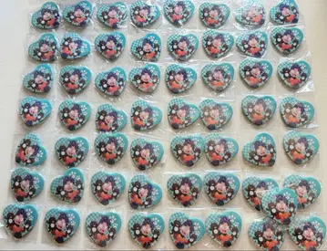 닌타마 란타로 닌타마 난자타운 난자 하트형 캔뱃지 셋츠노 키리마루