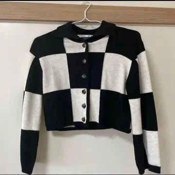 [ 새상품급 ] CITEN 블록 체크 가디건