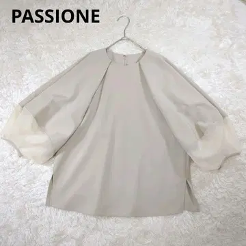 PASSIONE 벌룬 소매 블라우스 여성용 넉넉한 체형 커버