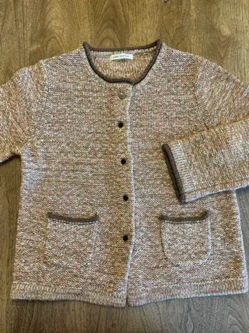 ADIEU TRISTESSE 아두이트리스테스 가디건 핑크 브라운