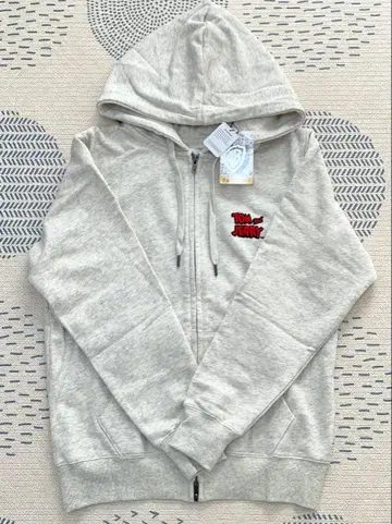 그라니프 톰과 제리 후드티 S 사이즈 그레이 새상품 아우터