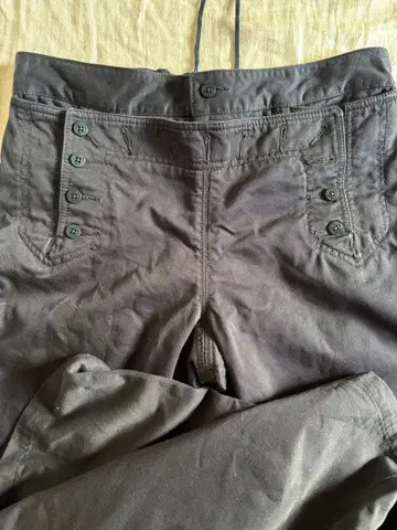 초레어 마린 팬츠 네이비 유니클로 화이트 택