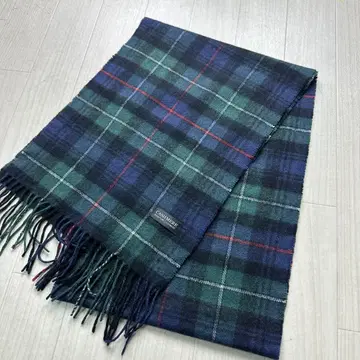 캐시미어 100% 롱 머플러 타탄 체크