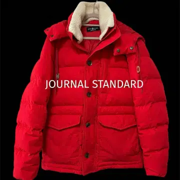 JOURNAL STANDARD 다운 자켓 M 빨간색 구제 의류