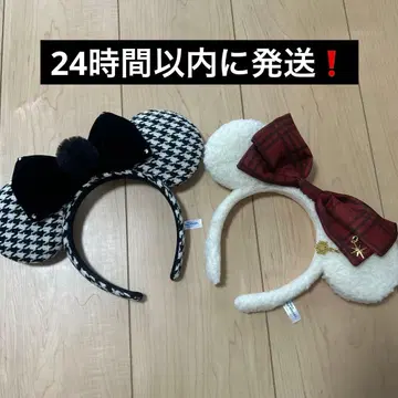 크리스마스 머리띠 2025 린린린, 하운드투스 체크 패턴 2개 세트