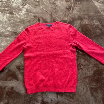 UNIQLO 레드 캐시미어 스웨터 M
