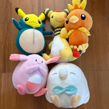 포켓몬 봉제 인형 중형 6체 세트